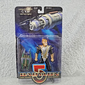 Vtg WB Toy Babylon 5 Ambassador G'Kar Action Figure 1997 Narn Fighter Warner Bro